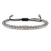Handmade Braiding Bracelet 5mm Copper Bead Beaded Adjustable Men Bracelet,golden,18-27cm view 3