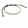 4mm Brass Beaded Cord Bracelet Men Braided Handmade,rose Gold,14cm-28cm view 3