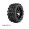 120MM 1/10 RC Monster Truck Buggy Tire Tyre Wheel Foam Inserts 12mm Hex for Traxxas Arrma Redcat HSP HPI Tamiya Kyosho view 2