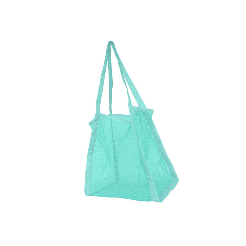 Beach Toy Storage Bag Nylon Net Bag For Easy Organization And Quick Drying With Comfortable Shoulder Strap