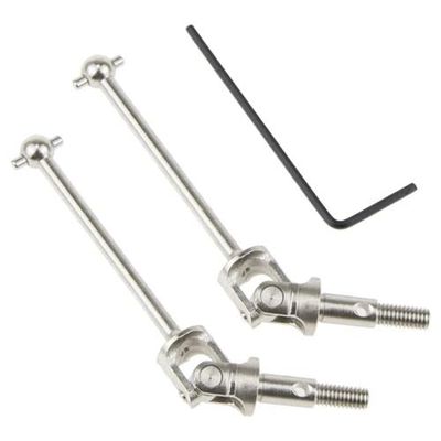 2pcs CVD Joint Dogbone Transmission Drive Shaft 102015 106015 108015 for 1/10 HSP 94101 94102 94123(Silver 102015 84.5mm)