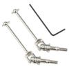 2pcs CVD Joint Dogbone Transmission Drive Shaft 102015 106015 108015 for 1/10 HSP 94101 94102 94123(Silver 102015 84.5mm) view 1