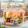 Rolife Super Creator Series, DIY Mini Fresh Flower Shop Dollhouse House Kit, Bulid Scenary for Action Collectible Figures, Creative Gifts for Women Kids Adults view 2