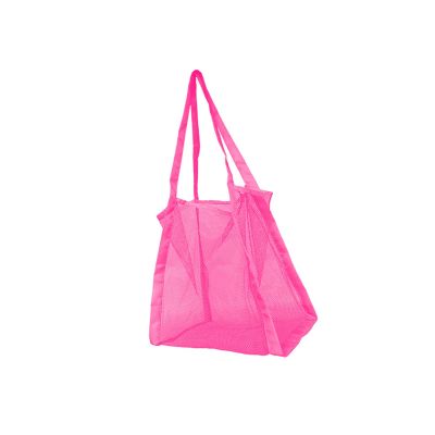 Beach Toy Storage Bag Nylon Net Bag For Easy Organization And Quick Drying With Comfortable Shoulder Strap