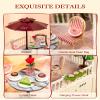 Rolife Super Creator Series Accessroies, DIY Mini Flower Garden Scenery Kit, Miniature Dollhouse Castle Building Kit's Part, Chic Caf Terrace Gift for Kids Adults Women view 3