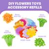 windpaint DIY Fabric Flower Bouquets Toys Accessories, DIY Craft Kits Flowers Accessories for Toddler Kids,Birthdays Gifts (Colorful) view 2