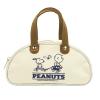 Nakajima Corporation Snoopy Retro Tote Bag, White, 217622-25, H 19 x W 21 x D 5.5 cm view 1