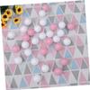 100 Pcs Ocean Balls Thicken Plastic Wave Balls for Playtime Pink White Safe Fun Indoor Outdoor for Imagination Exploration view 3