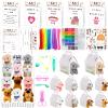 180 Pcs Adopt a Puppy Party Favors Include 12 Mini Plush Dogs 12 Adoption Card 12 White Kraft Boxes 12 Check Card 5 Adopt Sign 24 Puppy Stickers 1 Fence 102 Adopt a Dog Supplies for Adoption Party view 1