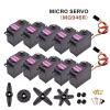 NVVVNX 2/4pcs MG946R Analog Servo Motor Half All Metal Gear 55g High Torque 13Kg Upgrade MG945 for RC Robot Truck Car Boat Helicopter(Half Metal -180,4PCS) view 2