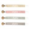 4Pack Custom Embroidery Pacifier Clip With Name/Text,Personalized Pacifier Holder for Baby Girls and Boys,Lightweight Universal Fits Most Pacifiers view 1