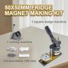SHAHRYAR DIY 50x50 Mm Magnet Making Machine,Magnet Making Kit,Square Photo Badge Magnet Maker Machine,Includes 100 Pieces Magnetic Sheets,for Parent-Child Families view 3