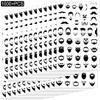 1000+PCS Black Moustache Stickers Party Favors-Beard Sticker Party Supplies Decorations Musician Birthday Party Gifts view 2