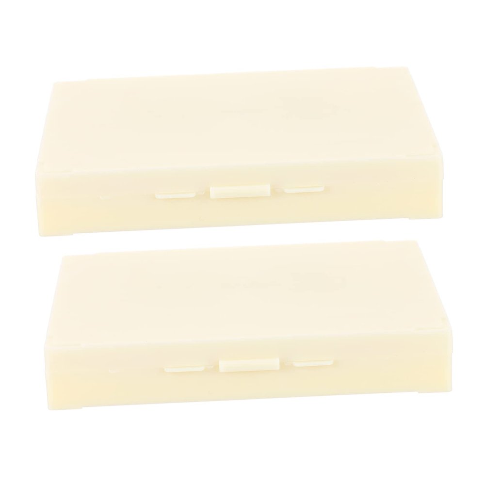 ABOOFAN 2pcs Microscope Slide Holder Storage Box Slide Slots Organizing Case for Specimens