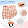 Qilmy Orange Buffalo Plaid Kids Water Table Cover, Duty Waterproof Patio Table Covers for Outdoor Toddler Splash Tables, UV Resistant & Dustproof Play Table Protector, Cover Only view 4