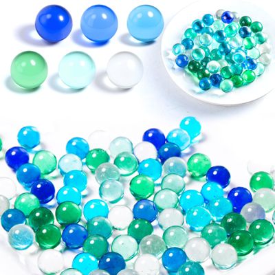 RAIHOMKIT 1000 PCS Marbles Bulk, 0.63 Inch Round Marble for Beads Marbles Games, Glass Marble for Vase Fillers Fish Tank DIY Home Decoration, 6 Colors Mixing