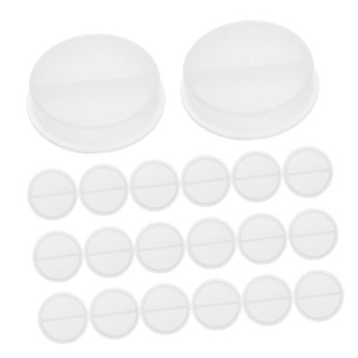 CHILDWEET 20pcs Piggy Bank Bottom Stopper Double Seal Round Hole Plug for Money Saving Box Replacement Cover for Ceramic and Decorative Banks