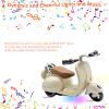 Adehevio Electric Doll Scooter for 17cm Doll,Funny Doll Accessories with Music and Lights, 360 Rotatable Plastic Scooter Decoration Batteries Not Included (White) view 3