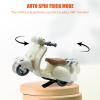 Adehevio Electric Doll Scooter for 17cm Doll,Funny Doll Accessories with Music and Lights, 360 Rotatable Plastic Scooter Decoration Batteries Not Included (White) view 4