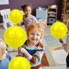 CZBRO 6PCS Bouncy Balls for Kids Toddlers, 12 Inch Sensory Balls Spiky Massage Stress Ball Bulk with Air Pump, Indoor Outdoor Sports Sensory Toys & Party Favors(Yellow) view 4
