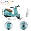 Electric Doll Scooter for 17cm Doll,Funny Doll Accessories with Music and Lights, 360 Rotatable Plastic Scooter Decoration Batteries Not Included (Blue) view 2