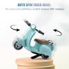 Electric Doll Scooter for 17cm Doll,Funny Doll Accessories with Music and Lights, 360 Rotatable Plastic Scooter Decoration Batteries Not Included (Blue) view 3