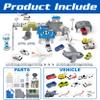 XDUOYJOY Airplane Toy Set with Trucks, Helicopter, Planes and Playmat, Airport Aviation Toys for Boys Girls, Great Gift for Birthday Christmas view 2