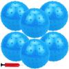 CZBRO 6PCS Bouncy Balls for Kids Toddlers, 12 Inch Sensory Balls Spiky Massage Stress Ball Bulk with Air Pump, Indoor Outdoor Sports Sensory Toys & Party Favors(Blue) view 1