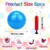 CZBRO 6PCS Bouncy Balls for Kids Toddlers, 12 Inch Sensory Balls Spiky Massage Stress Ball Bulk with Air Pump, Indoor Outdoor Sports Sensory Toys & Party Favors(Blue) view 2