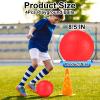 hehred Kickball Set, 8.5 Inch Playground Ball, 4 Pcs Dodgeball Kickballs with 1 Pump, Rubber Kick Balls for Kids Ages 3+ Outdoor, Official Size Bouncing Hand Balls for Camps and Schools (8.5 Inch) view 3