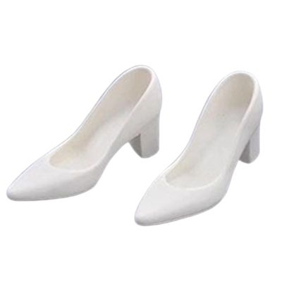 1/6 BJD Doll Shoes High Heeled Fashion Dress Up for 12 Inch Figure Body Realistic Mini Heels- White