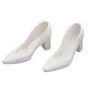 1/6 BJD Doll Shoes High Heeled Fashion Dress Up for 12 Inch Figure Body Realistic Mini Heels- White view 1