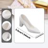 1/6 BJD Doll Shoes High Heeled Fashion Dress Up for 12 Inch Figure Body Realistic Mini Heels- White view 4