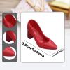 1/6 BJD Doll Shoes High Heeled Fashion Dress Up for 12 Inch Figure Body Realistic Mini Heels- Red view 2