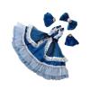 1/3 BJD Doll Princess Dress Outfit Lolita Fashion Costume for 23.62 Inch Dolls Photo Props Gift- Dark Blue view 3