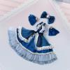 1/3 BJD Doll Princess Dress Outfit Lolita Fashion Costume for 23.62 Inch Dolls Photo Props Gift- Dark Blue view 4