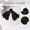 1:12 Scale Action Figure Clothes Cape Unisex Trendy Dress Up Mini Fashion Fabric Doll Costume for 6 Inch Figures- Black view 4