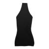 1/6 Scale Bodycon Dress Mini Short Summer Dress for 12 Inch Woman Figures Accessory Costume Doll Fashion Collectible- Black view 4