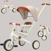 Baby Tricycle with Canopy,8 in 1 Folding Toddler Bike Foldable Kids Tricycle,Toddler Tricycle for 1-3 Year Olds, Push Tricycle for Kids Trike Balance Bike Chrismas and Birthday Gift for Boy and Girl view 1