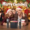TANALAZ Karaoke Machine with 2 Wireless Microphones and Base, Mini Bluetooth Singing Toys Speaker Mic Set with LED Party Lights and Voice Changer, Halloween Christmas Birthday Gift view 2