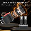 TANALAZ Karaoke Machine with 2 Wireless Microphones and Base, Mini Bluetooth Singing Toys Speaker Mic Set with LED Party Lights and Voice Changer, Halloween Christmas Birthday Gift view 4