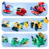 iPlay, iLearn Kids Dinosaur Transforme Robot Toy, Magnetic Construction Trucks Transform into Dinosaurs, Toddler STEM Educational Learning Toy, Cool Birthday Gifts for 3 4 5 6 7 8 Year Old Boy Girl view 3