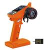 MEUS RACING ME-8A RC Transmitter 8 Channels 2.4GHz and Receiver with Coach Mode for 1/8 1/10 1/18 1/24 RC Crawler Car Boat TRX4 TRX4M SCX10 SCX24 Upgrades Parts (Orange) view 1