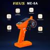 MEUS RACING ME-8A RC Transmitter 8 Channels 2.4GHz and Receiver with Coach Mode for 1/8 1/10 1/18 1/24 RC Crawler Car Boat TRX4 TRX4M SCX10 SCX24 Upgrades Parts (Orange) view 2