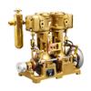 ENGINEKITOR RW-L2 Mini Inline Double Cylinder Steam Engine Model, Brass Structure, DIY Working Engine for 2851 inch Steamships, Desktop Display & Educational Power Model (No Boiler) view 2