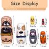 Tngan Russian Nesting Dolls, 5 Pcs 6 "Tall Animal Nesting Easter Eggs Toys, Stacking Wooden Handmade Matryoshka Dolls for Kids Toddlers Birthday or Home Decoration Gift (Cute Dog) view 3
