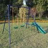 3 in 1 Swing Set - Heavy Duty A-Frame Metal Swingset with 2 Adjustable Swings & 1 Glider & 1 Slide | Multifunction Kids Swing Sets for Backyard Outdoor for Kids Ages 3-8 view 3
