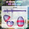 3D Printed Dragon Eggs - 6PCS Mini Articulated Crystal Dragon Set with Hidden Dragons Inside, Fun Fidget Toys, Birthdays, Decorations Gifts IndoorOutdoor, Party Favors view 2