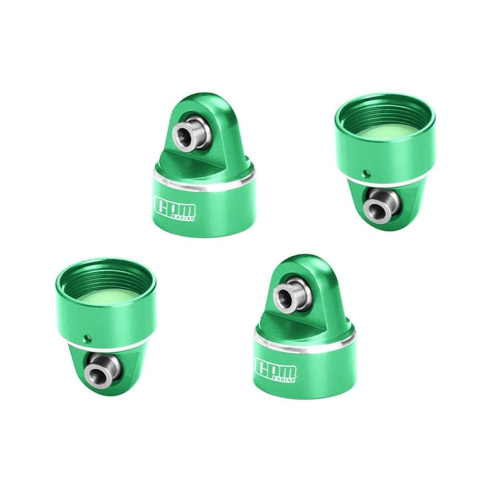 Aluminum 7075 Alloy Damper Top Cap for GPM Optional and Original Shock Absorbers for Traxxas 1/6 Funco Pro Scale 2WD Sand Car 8S-109076-4 Upgrades - Green