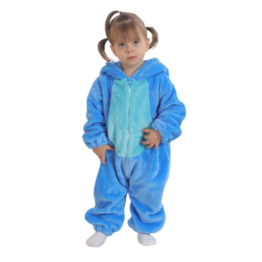 Unisex Baby Flannel Romper Animal Onesie For Toddler Costume Hooded Cartoon Outfit